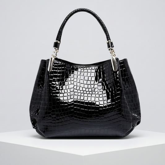 Lusso Milano - Krokodiltaschen Schultertasche