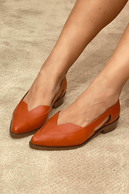 Ballerine slip-on casual Blu Marino a punta