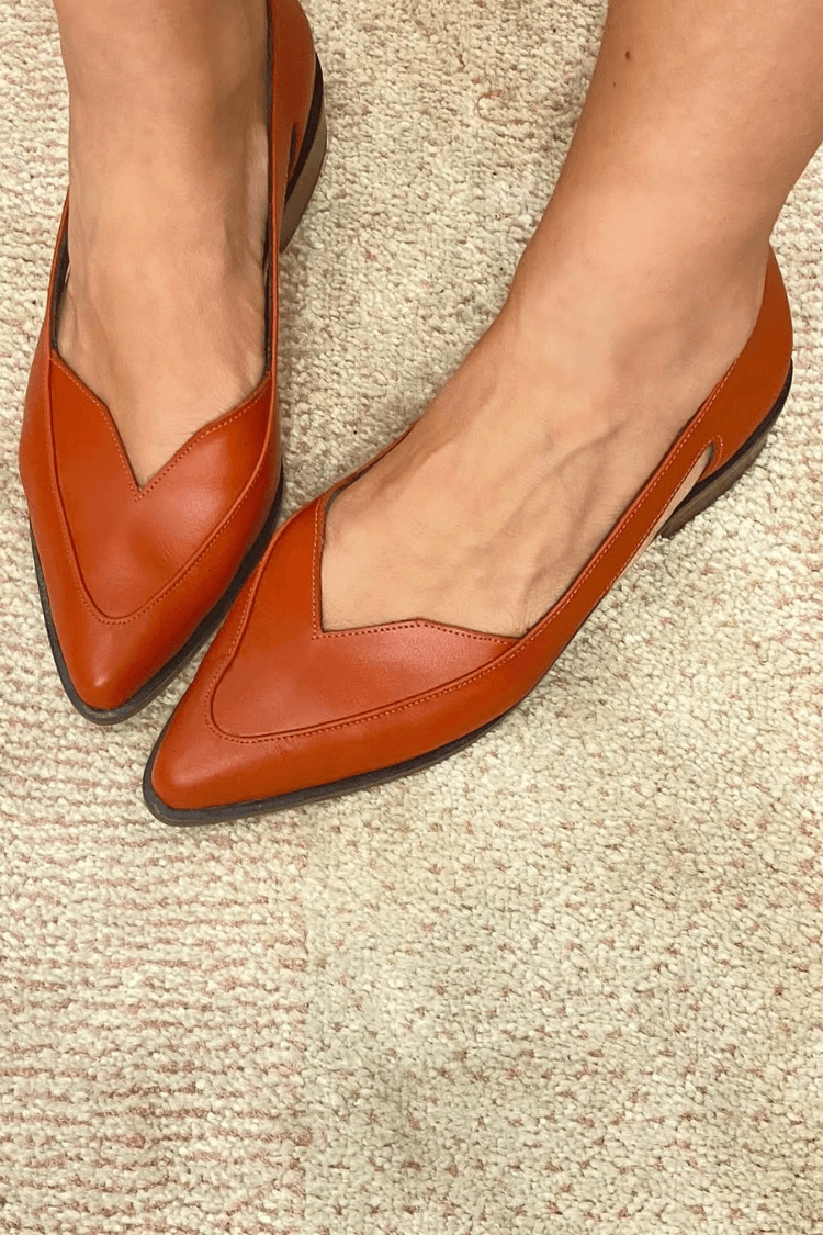 Ballerine slip-on casual Blu Marino a punta
