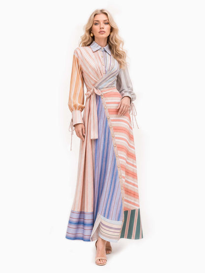Abito Maxi Patchwork