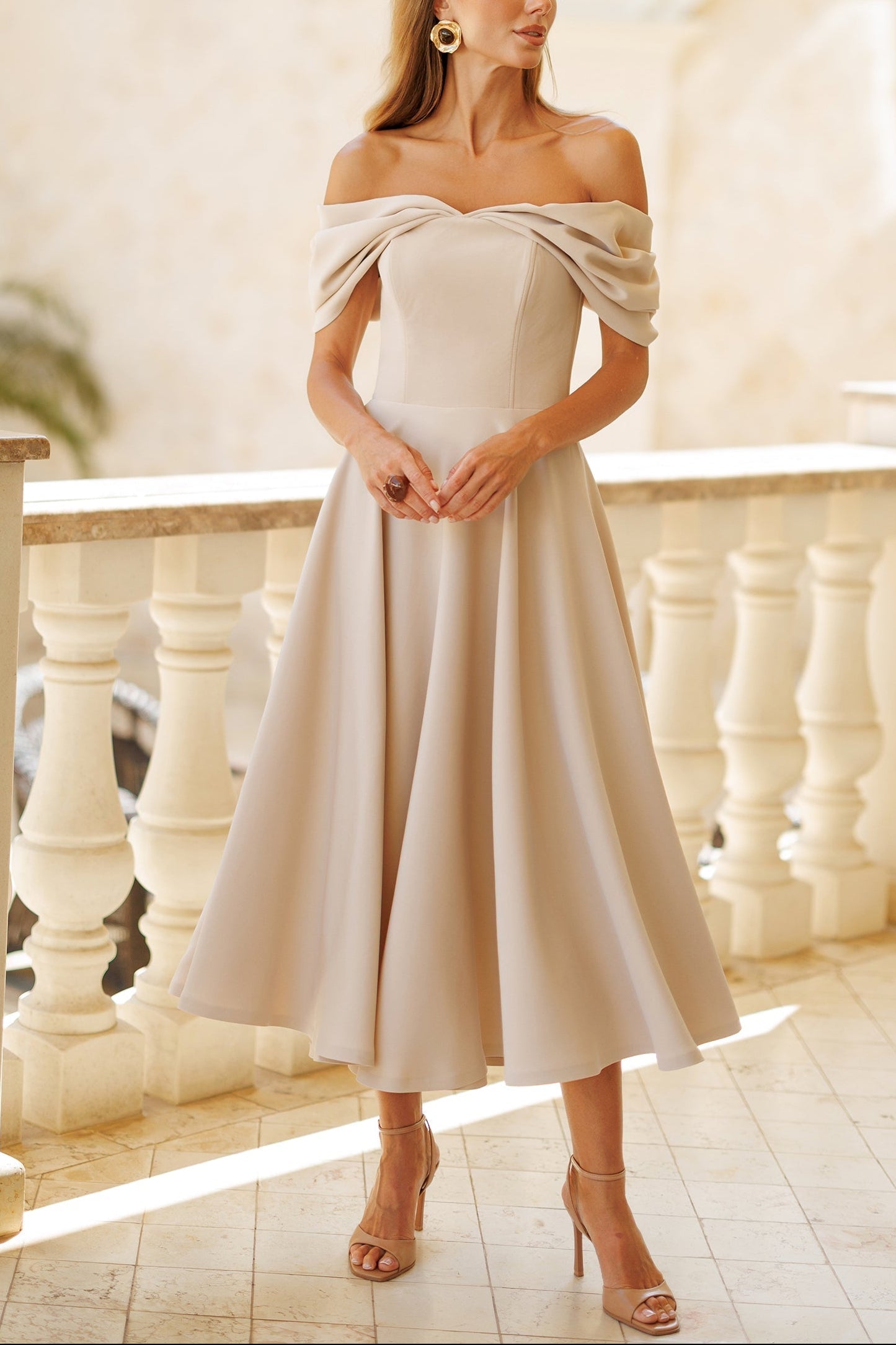 Elegante Maxidress senza spalline