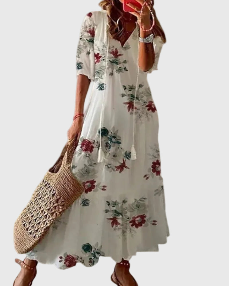 Amalia | Abito Maxibio Vintage Boho Estivo