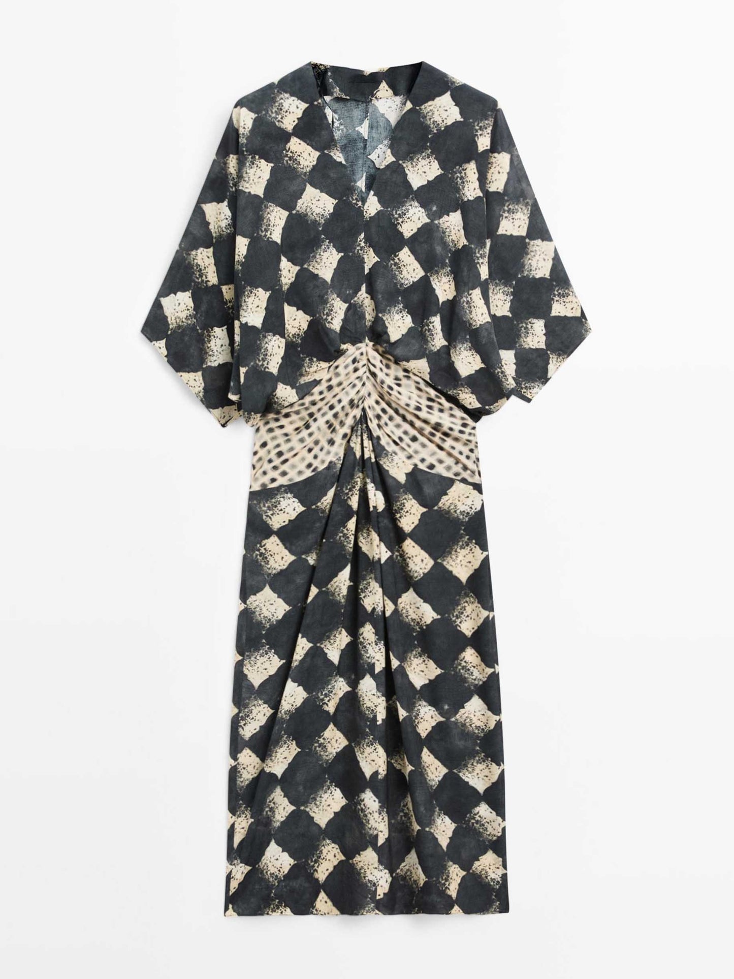 Kimono Maxi con motivo astratto