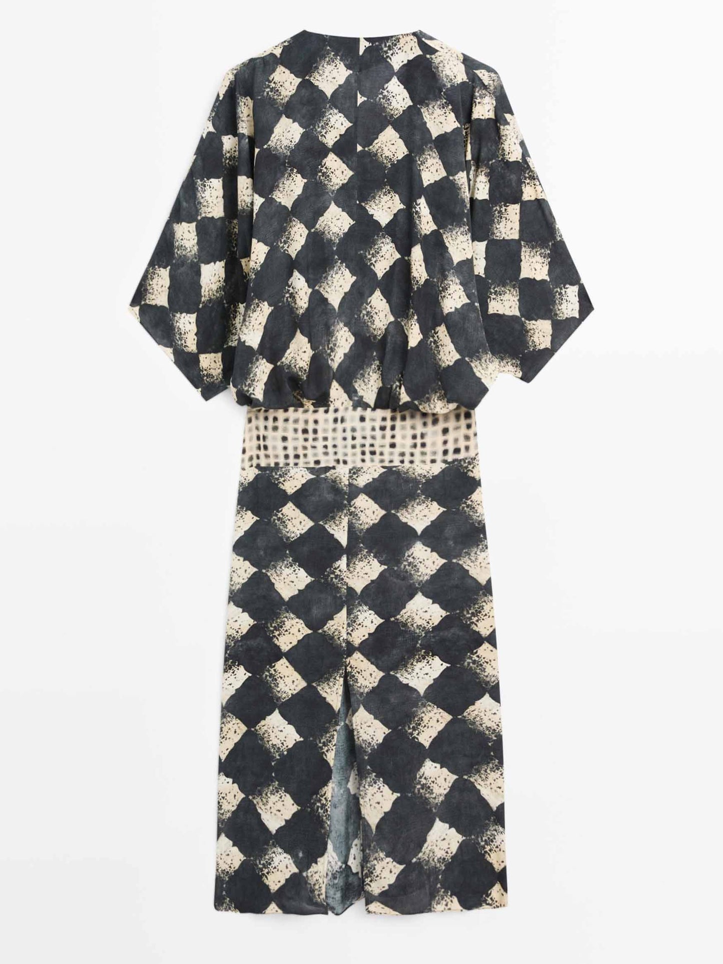 Kimono Maxi con motivo astratto