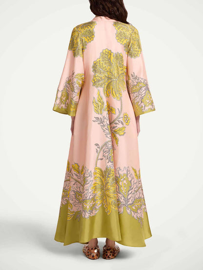 Abito lungo in satin