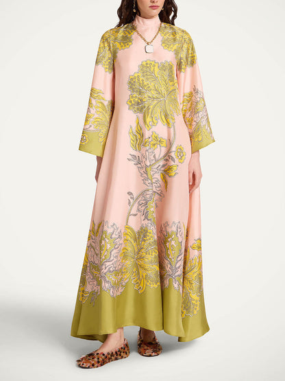 Abito lungo in satin
