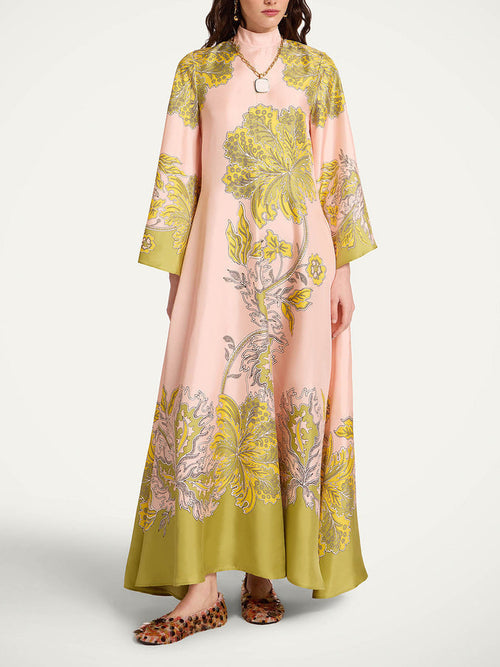 Abito lungo in satin