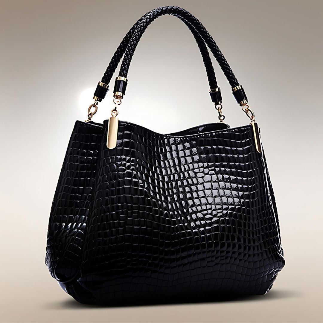 Lusso Milano - Krokodiltaschen Schultertasche