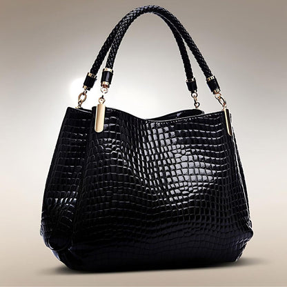 Lusso Milano - Krokodiltaschen Schultertasche