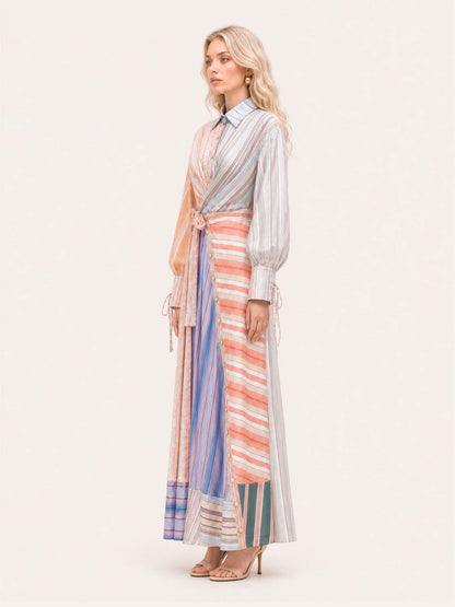 Abito Maxi Patchwork