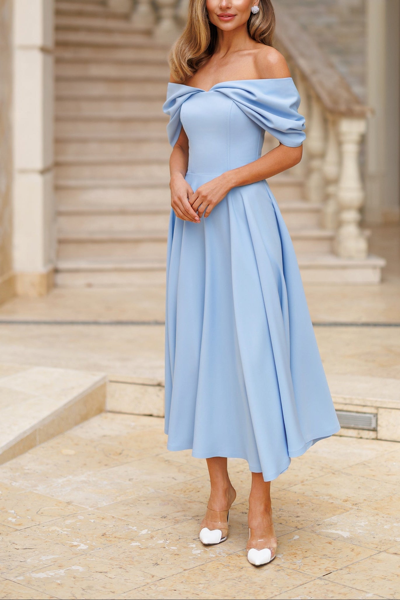 Elegante Maxidress senza spalline
