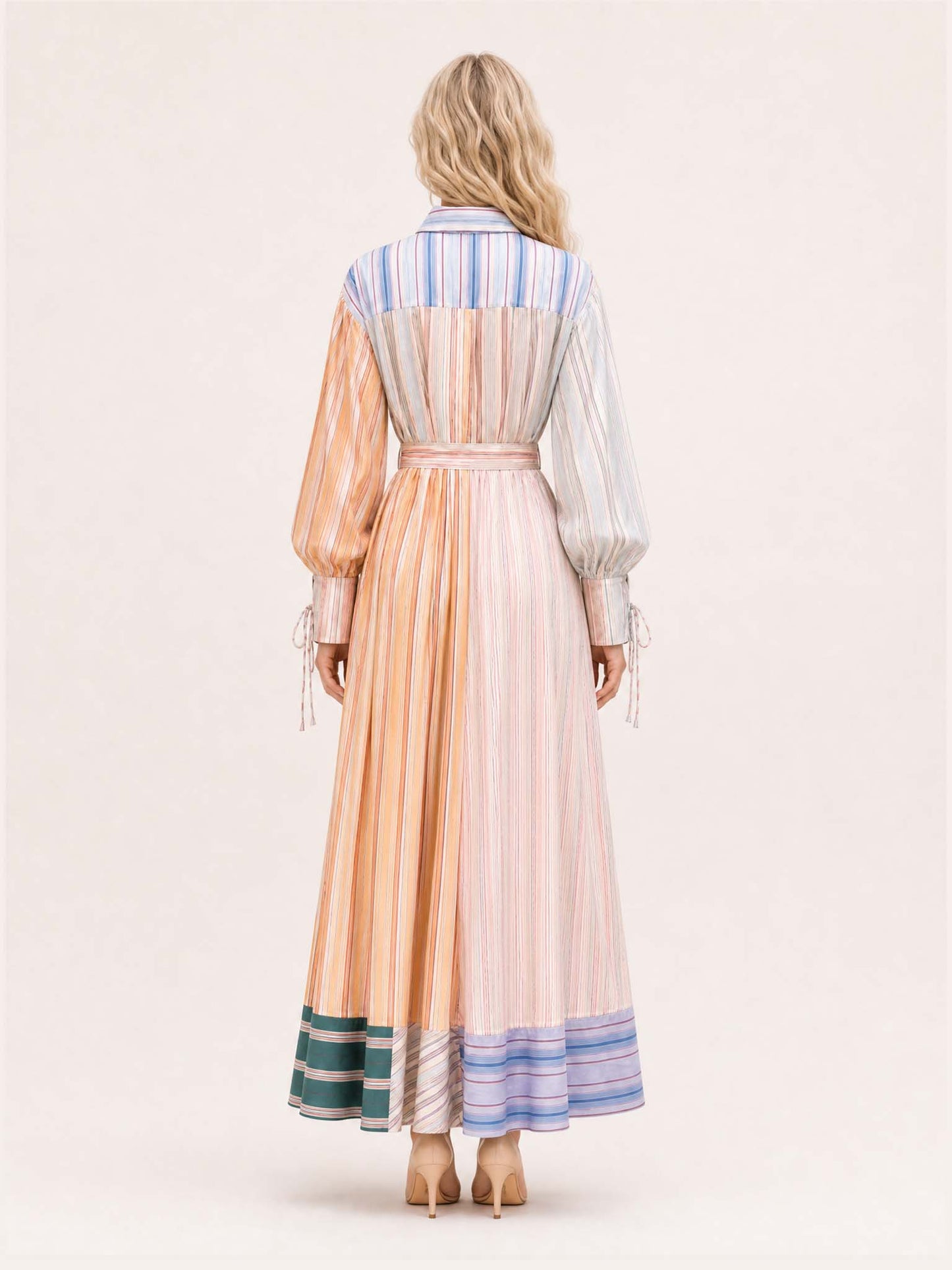Abito Maxi Patchwork