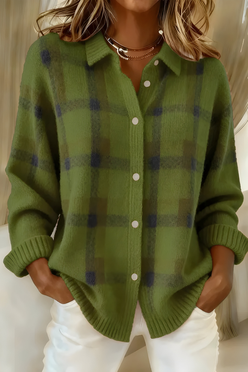 Camille™ | Cardigan a Motivo Check