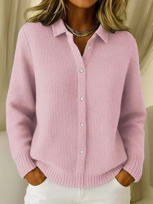 Camille™ | Cardigan con Bottoni in Maglia Testurizzata
