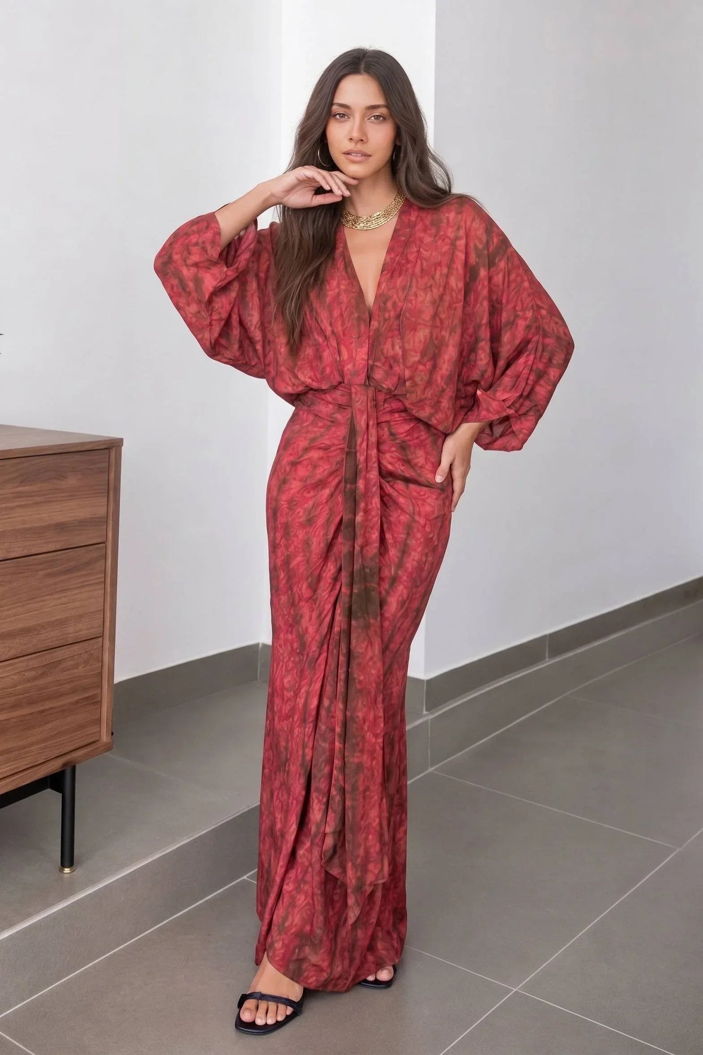 Accappatoio Kimono Stampato