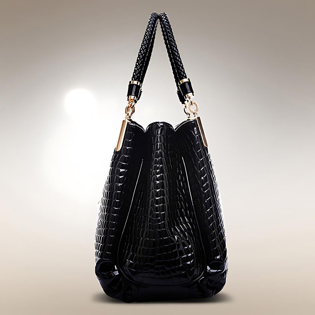 Lusso Milano - Krokodiltaschen Schultertasche