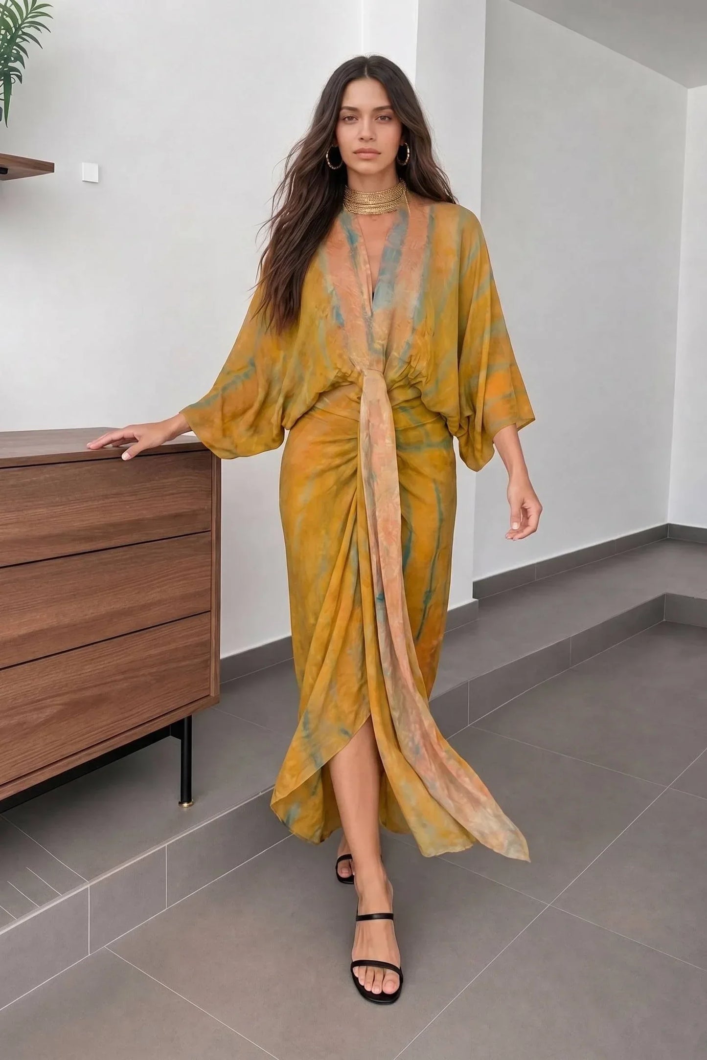 Accappatoio Kimono Stampato