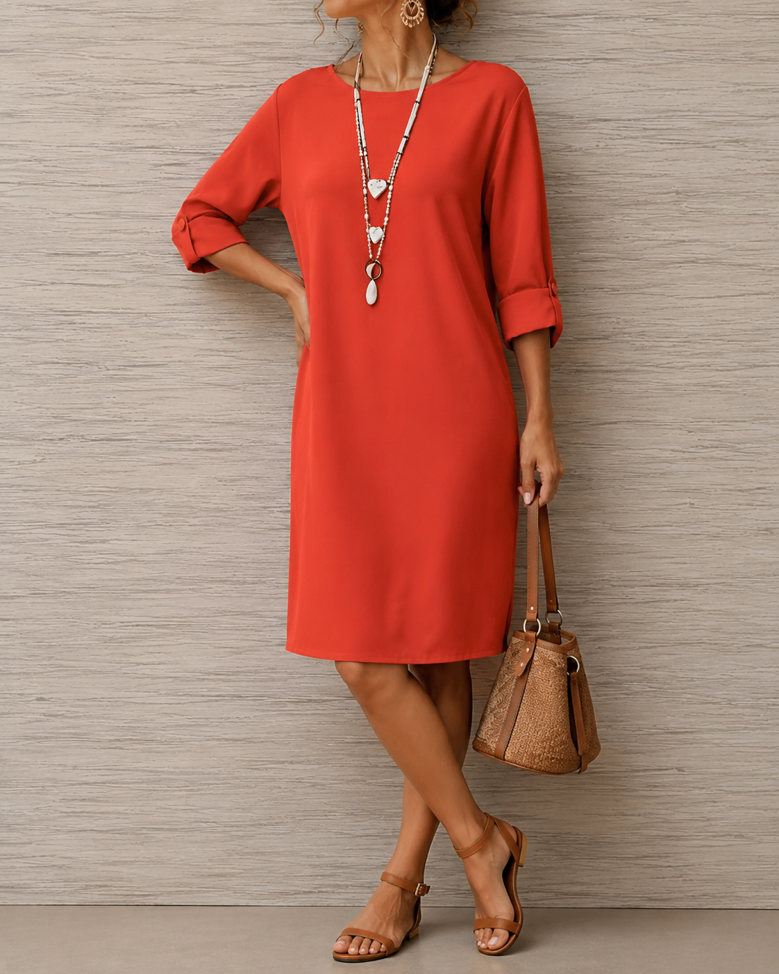 Odette | Abito midi elegante con tasche