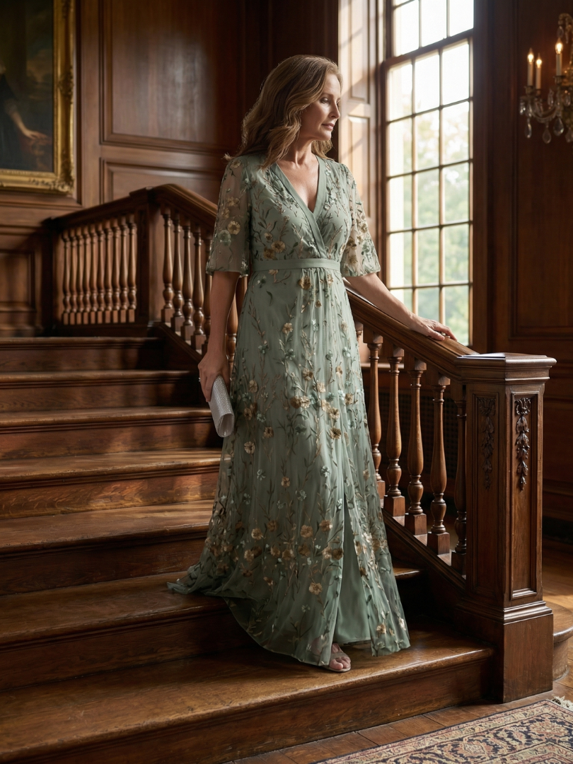 Selora | Abito Maxi-Flow con colletto a halter