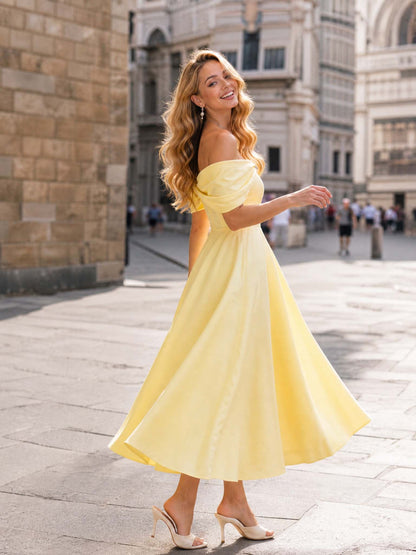Elegante Maxidress senza spalline