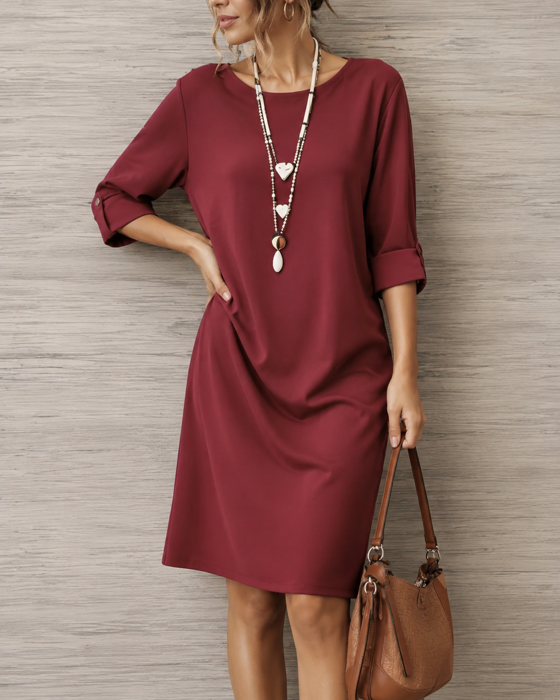 Odette | Abito midi elegante con tasche
