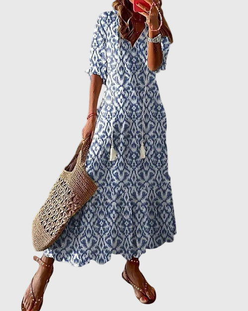 Amalia | Abito Maxibio Vintage Boho Estivo