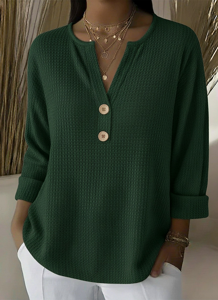 Lucinda™ | Top con Bottoni Henley