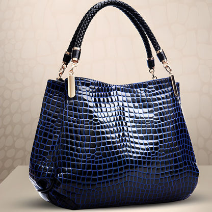 Lusso Milano - Krokodiltaschen Schultertasche