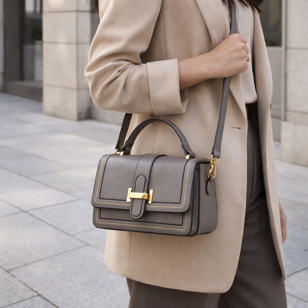 Luna Paris – Elegante Borsa a Mano in Pelle
