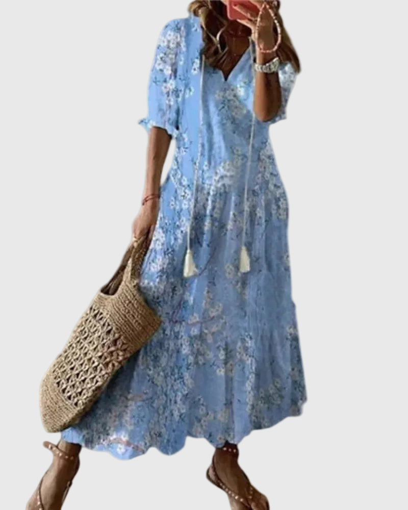 Amalia | Abito Maxibio Vintage Boho Estivo