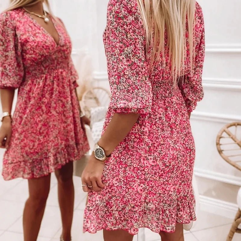 Sunna - Vestito Elegante a Fiori
