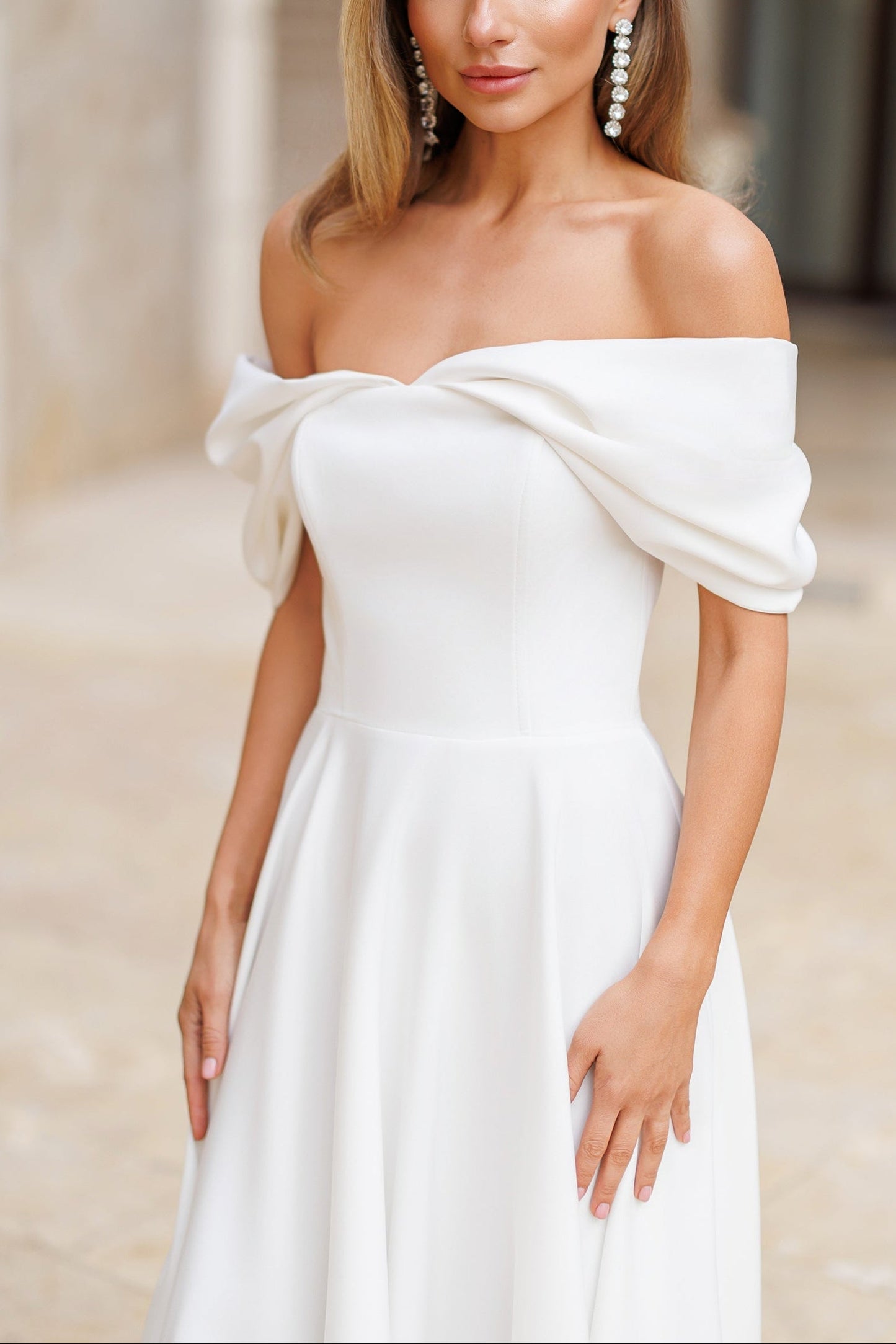 Elegante Maxidress senza spalline
