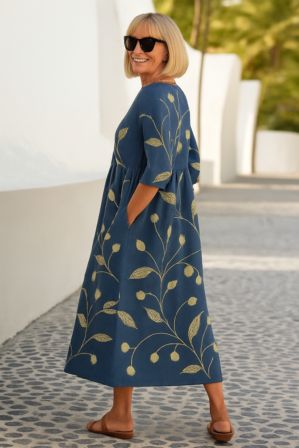 Elin | Abito midi elegante e fluido
