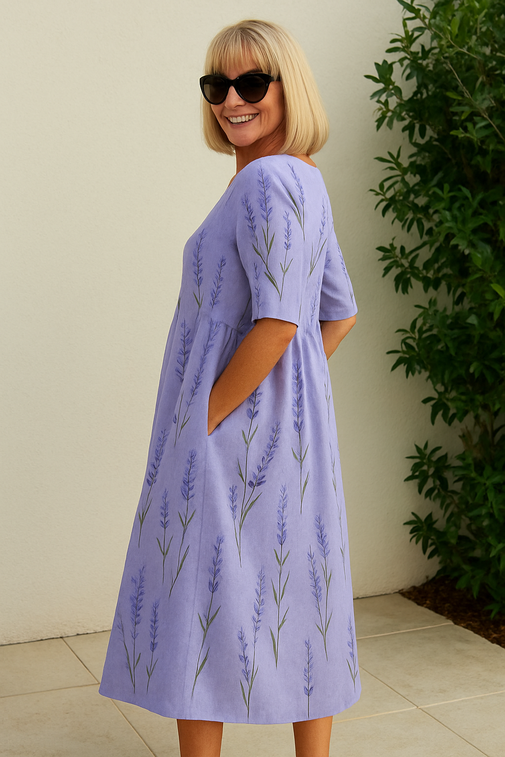 Elin | Abito midi elegante e fluido