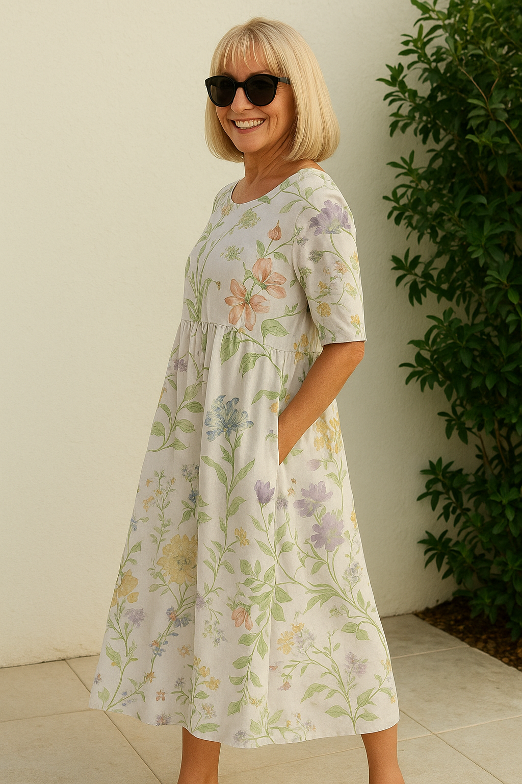 Elin | Abito midi elegante e fluido