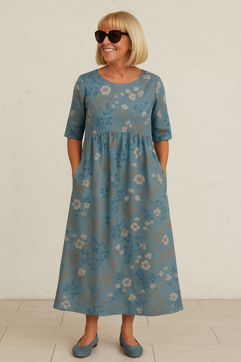 Elin | Abito midi elegante e fluido