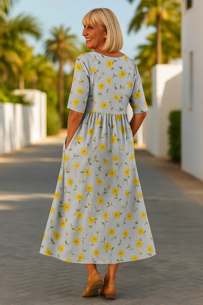 Elin | Abito midi elegante e fluido