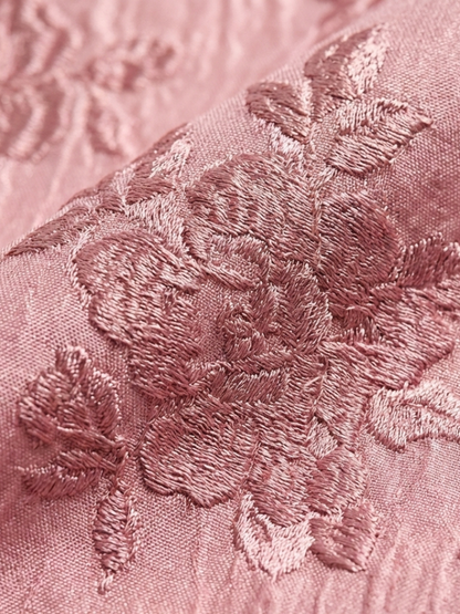 Xanthea | Abito lungo a camicia con maniche corte e motivo floreale