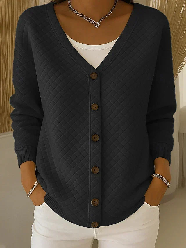 Laverne™ | Cardigan Trapuntato con Bottoni
