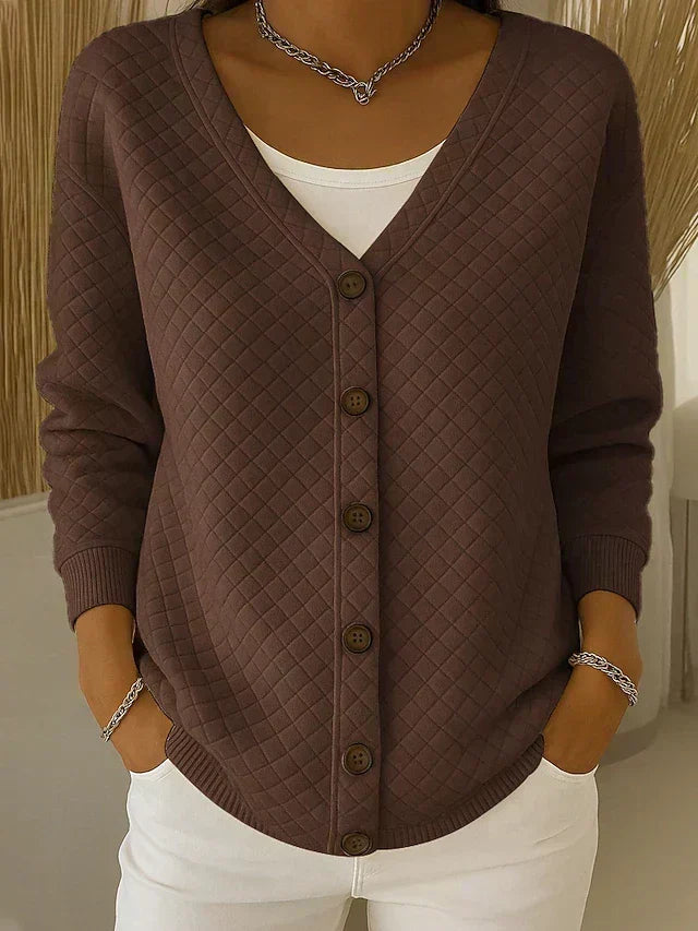 Laverne™ | Cardigan Trapuntato con Bottoni