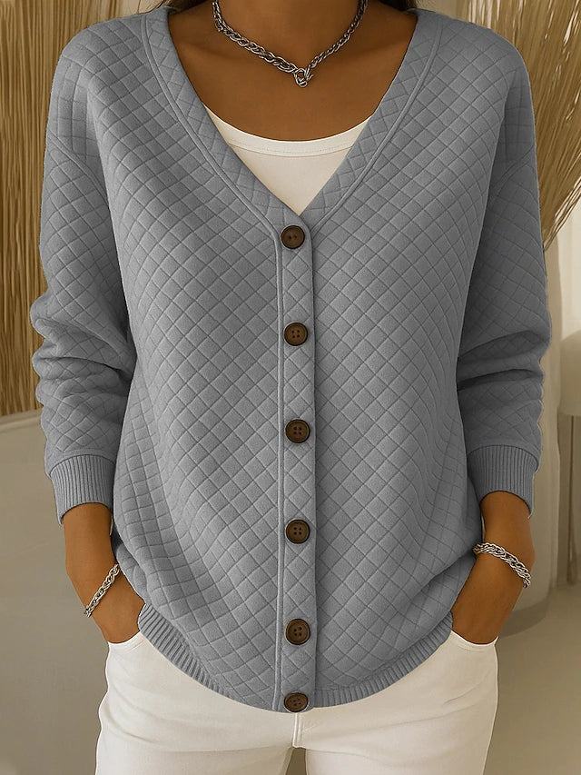 Laverne™ | Cardigan Trapuntato con Bottoni