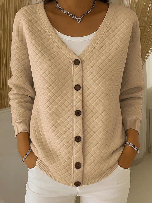 Laverne™ | Cardigan Trapuntato con Bottoni