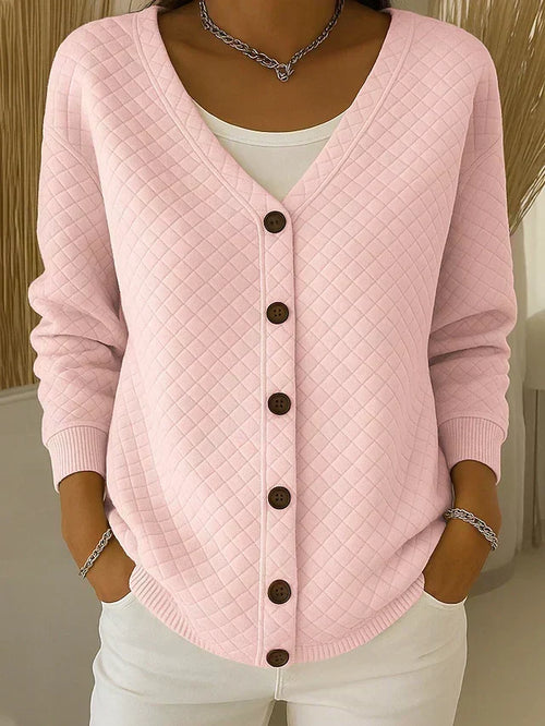 Laverne™ | Cardigan Trapuntato con Bottoni
