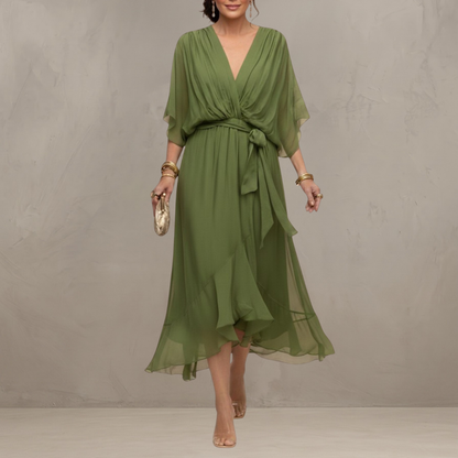 Marta | Elegante Abito Midi in Chiffon