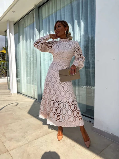 Liza | Abito in pizzo romantico