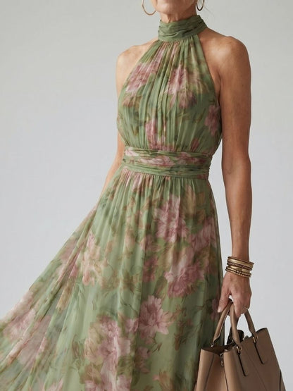 Naomi | Abito Maxi con Scollo Halter