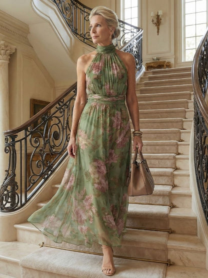 Naomi | Abito Maxi con Scollo Halter
