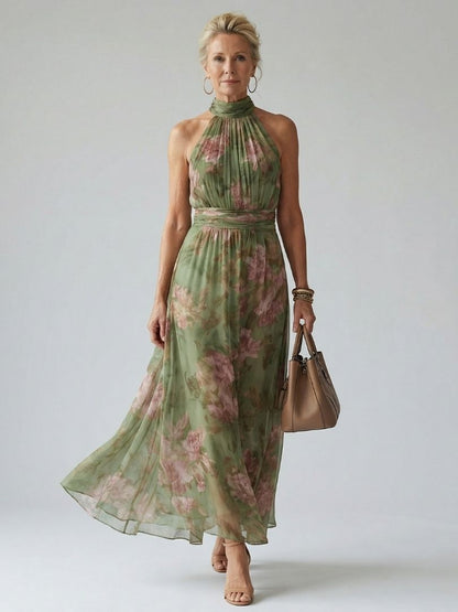 Naomi | Abito Maxi con Scollo Halter