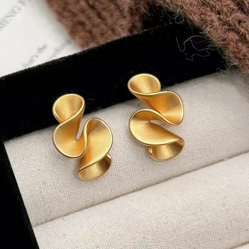 Orecchini a Fiore in Argento e Oro 18 Carati