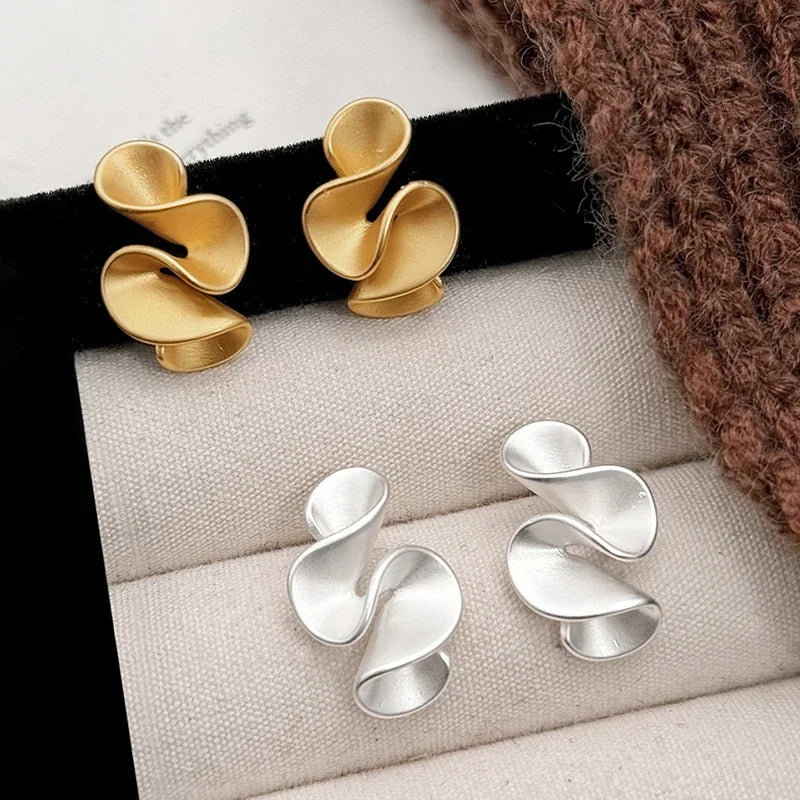 Orecchini a Fiore in Argento e Oro 18 Carati